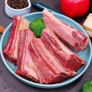 草原黄膘四肋牛排内蒙古整切牛排骨肋排黄牛肉新鲜现杀牛精排5斤 10斤