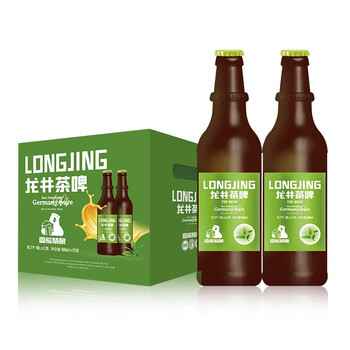 雪熊 龙井茶啤精酿啤酒400ml*12瓶绿茶精酿啤酒