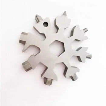多功能雪花小扳手 户外家庭好帮手 19合1 snowflake multi tool 6脚