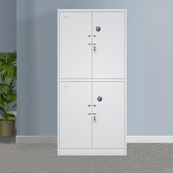 金亚伟创文件柜钢制办公铁柜资料档案储物柜分体双节柜机械锁