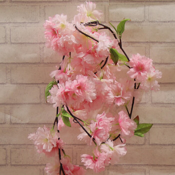 【京东优选】婚庆道具仿真樱花藤条装饰藤蔓栏杆空调管道缠绕垂吊室内