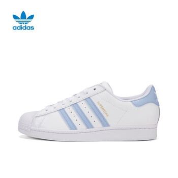 阿迪达斯 (adidas)三叶草金标贝壳头superstar男女小白鞋复古潮休闲鞋