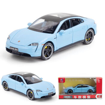 凡小熊保时捷帕拉梅拉合金小汽车模型男孩儿童跑车玩具车模金属摆件