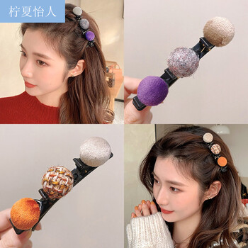 柠夏怡人 编发发夹发卡网红2022年碎发整理神器发箍女短发头饰品