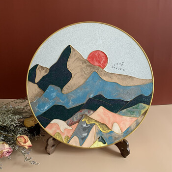 掐丝珐琅画diy 亲子手工制作景泰蓝掐丝珐琅diy材料包学生作业沙画