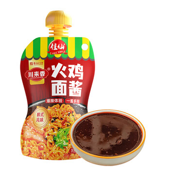 川来香火鸡面酱100g韩式正宗低脂超辣拌面拌饭低脂酱料包辣椒酱