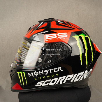 【好物】scorpion蝎子exo-r1 fabio气囊摩托车头盔机车全盔限 黑色