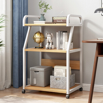 小米阳光置物架可移动带轮可移动小型铁艺卧室落地多层投影仪收纳橡胶