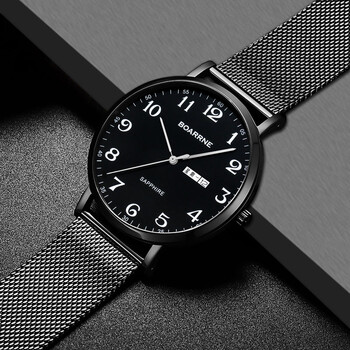 boon 伯恩 手表男女 指针静音防水青少年石英表