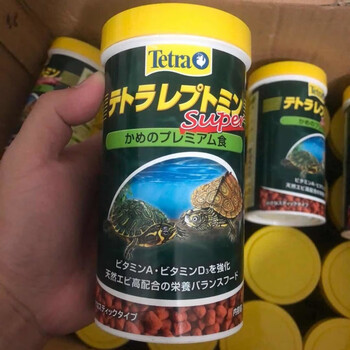 日本德彩龟粮super发色基础粮水龟巴西龟乌龟饲料半水龟增色德彩发色