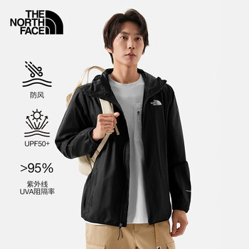 北面(The North Face)皮肤衣户外运动防风夹克24春夏长袖轻薄外套男 87V6 JK3 S