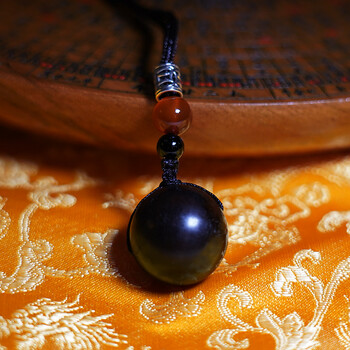 uhfq雷击木枣木天圆地方儿童挂件挂坠宝宝平安护身吊坠道家饰品道教