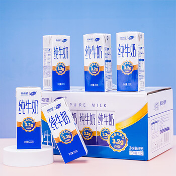 新希望 高原牧场纯牛奶200g*12盒