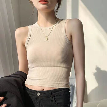 【好品质女士美背文胸】棉百搭一体式文胸款打底背心女运动内搭外穿