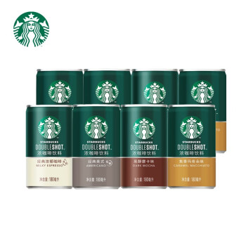 Plus会员，Starbucks 星巴克 星倍醇浓咖啡 180mL*8罐