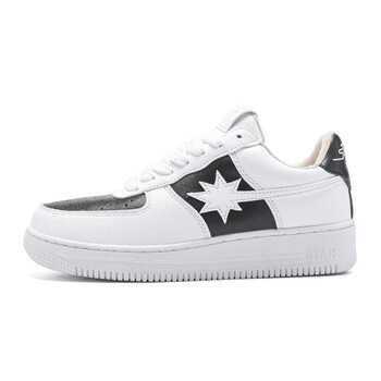 0马卡龙日本限定流星鞋小众网红小白鞋低帮板鞋 黑白熊猫 38.5/us6