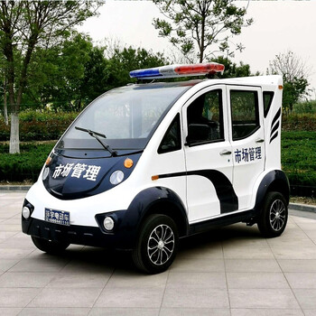 电瓶巡逻车校园厂区巡查车景区旅游观光四轮电动车楼盘看房车摆渡车