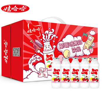 奶饮品100g小瓶装整箱哇哈哈儿童早餐饮品饮料批发 草莓果奶100g*5瓶