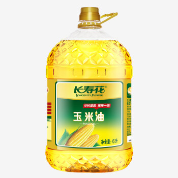 长寿花 非转基因 压榨一级玉米油 6L