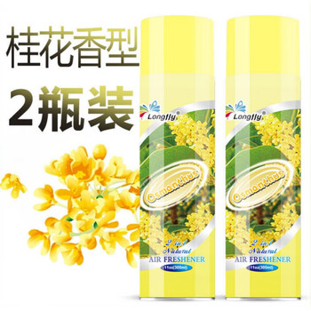AIR VVOK净化空气清新剂喷雾家用香薰持久留香卧室内厕所去味卫生间除臭剂 【2瓶装】桂花香型
