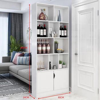 酒柜现代靠墙电视边柜餐厅酒柜北欧简约落地式门厅柜小型家用书柜暖