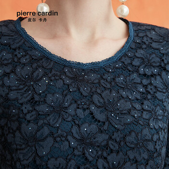 皮尔卡丹女装连衣裙 蓝色 42A(175/96A)