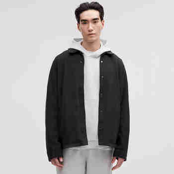 lululemon露露乐蒙 Fleece 经典版型男士拉绒保暖夹克 休闲外套 Black/黑色 XS