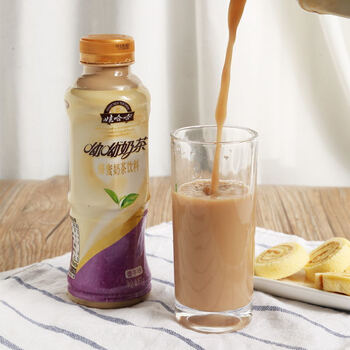哟哟奶茶 450g*9/15瓶 呦呦奶茶饮料瓶装原味香芋味早餐 整箱 香芋