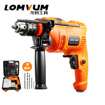 龙韵电钻冲击钻220v多功能电动工具家用手电