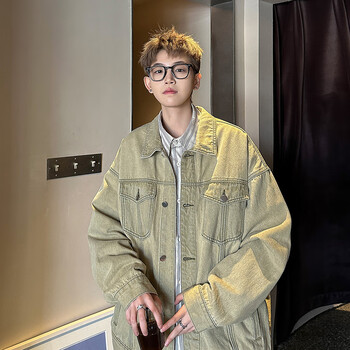 about水洗牛仔外套男ins港风情侣休闲工装夹克秋季美式潮牌痞帅上衣服