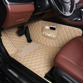 欧尚a800全包围汽车脚垫欧尚a800七座车全包脚垫单层款汽车兜米色脚垫