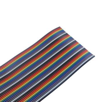 艾速40p彩色杜邦线排线彩虹线12/16/28股芯一排40根线 40p 16芯 10m