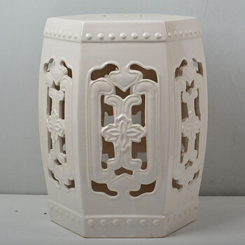 绣墩梵高瓷凳 中式陶瓷鼓椅 窑变花釉凉墩绣墩 花园坐墩 复古怀旧家具