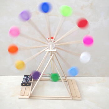 乐高(lego)新款科技小制作小发明小学生科学实验 变废为宝瓶盖摩天轮