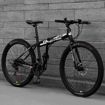 路虎g4折叠山地自行车一体轮成人单车闪电高颜值自行车越野跑车双减震