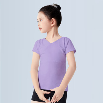 轻功儿童舞蹈服女童t恤芭蕾练功服长袖中国舞服装女孩形体上衣体操服