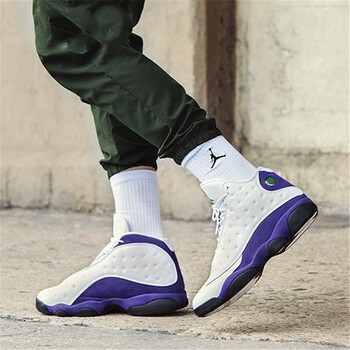 air jordan 13女鞋aj13轻便运动休闲篮球鞋 884129-105 /紫金湖人 35