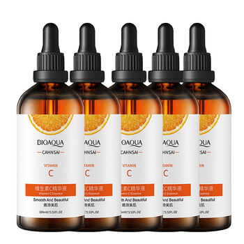 维c精华液左旋vc原液黑色素收缩毛孔女抗皱姬梦儿100ml维c精华液5瓶