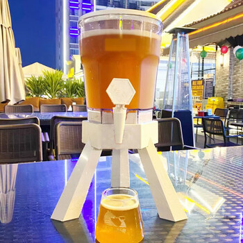 可乐桶容器酒吧酒炮酒吧福佳白3升啤酒桶商用带龙头网红可乐桶容器扎
