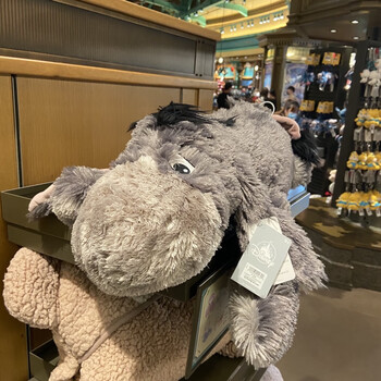 迪士尼(disney)上海迪士尼国内代购伊尔驴子趴趴睡毛绒玩偶摆烂驴工仔