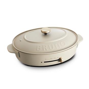 日本bruno轻简多功能锅料理锅 多用途电烧烤锅电火锅电蒸锅家用电烤锅