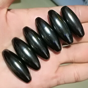 磁铁石吸铁石强力圆形球形橄榄球型磁力球纺锤形长度约37厘米6颗