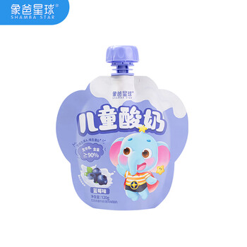 象爸星球象爸星球儿童酸奶蓝莓味120g尝鲜装