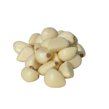 去皮新鲜大蒜瓣蒜米山东大蒜人工去皮蒜头餐饮批发现剥现发蒜米出口