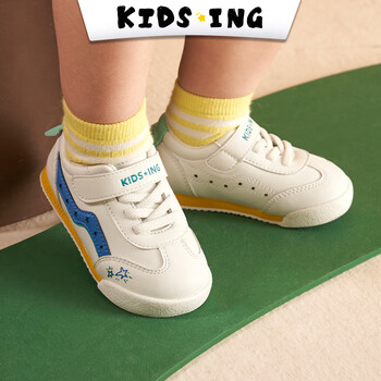 kids.ing【冬合集】1-4岁宝宝学步运动鞋春季软底女小童男童鸳鸯小白鞋 Encamp之夜（皮面） 内长13cm 适合脚长11.9-12.3cm