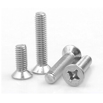 定制适用于304不锈钢平头螺丝平头螺丝钉十字眼镜小螺钉配件大全m1m2