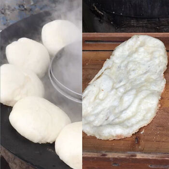 宜享健康湖北随州特产个汽水馍掌馍广水发粑气泡馍馍汽巴汽包馍土灶壳