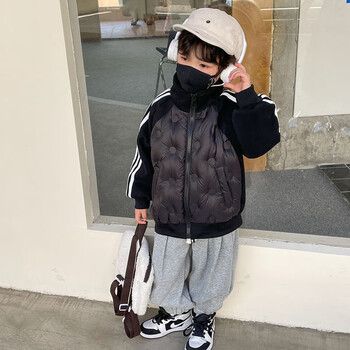 迪士尼男童羽绒服棉服冬季2022新款4岁宝宝冬装5儿童薄棉衣外套男孩