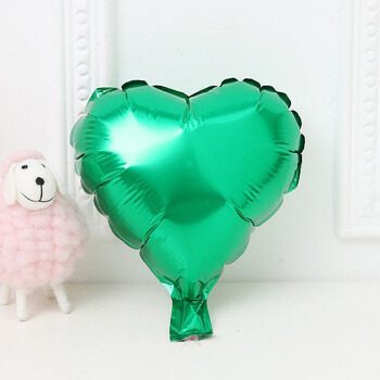 气球印字定做logo婚庆结婚房装饰爱心形铝膜气球婚礼定制印刷 青色