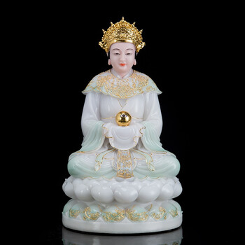 菲落轻奢高端汉白玉泰山老奶奶碧霞元君神像泰山女神送子娘娘眼光娘娘